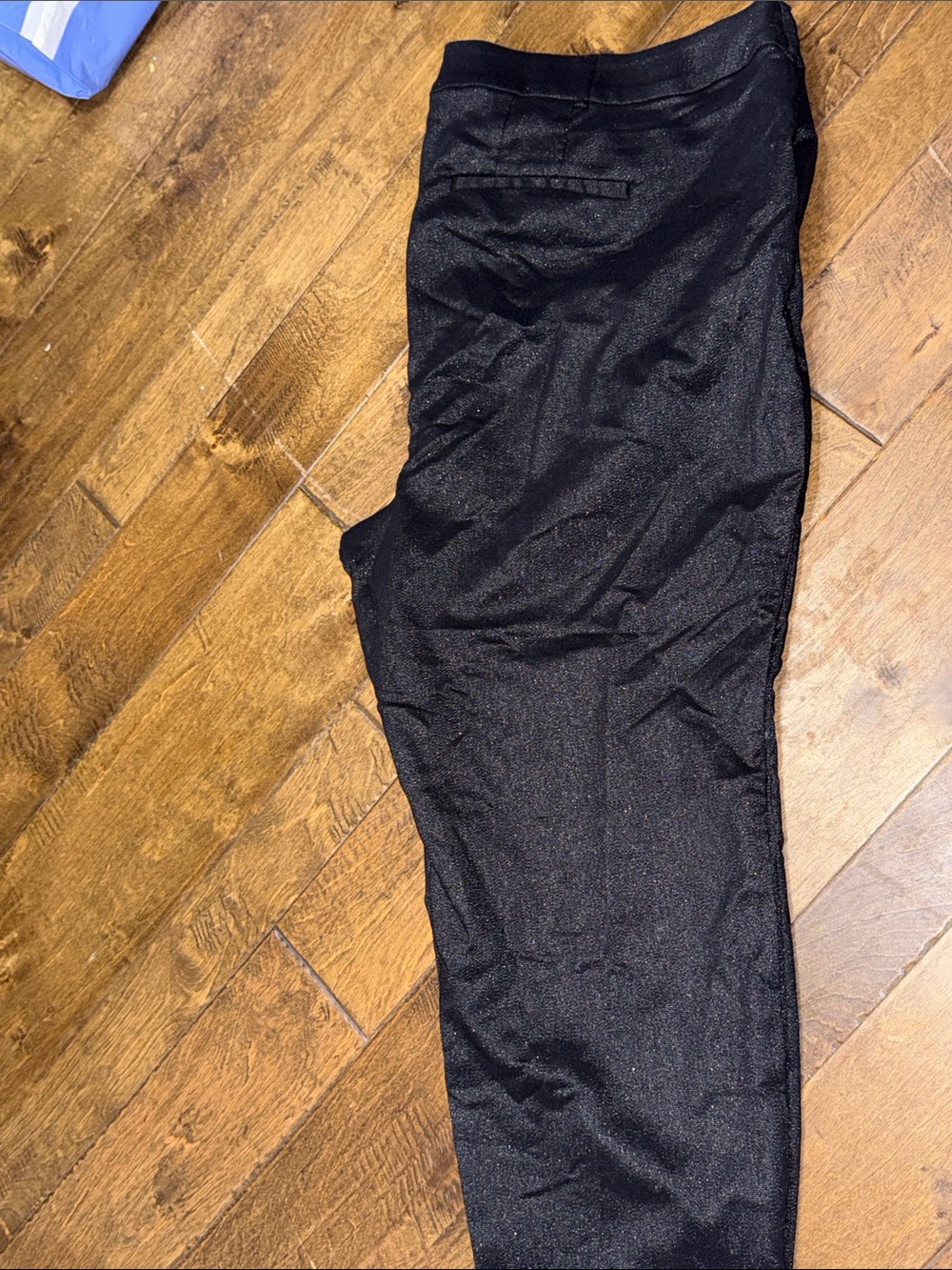 Lane Bryant Black Shimmery Cropped Pants